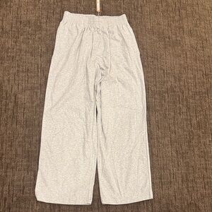 NWT SKIMS grey cotton jersey wide leg pants size small never worn